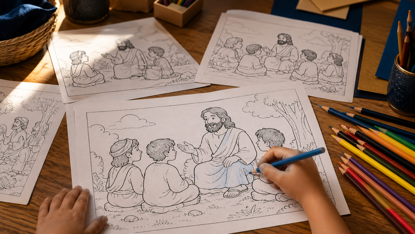 Atividades bíblicas para colorir prontas para impressão