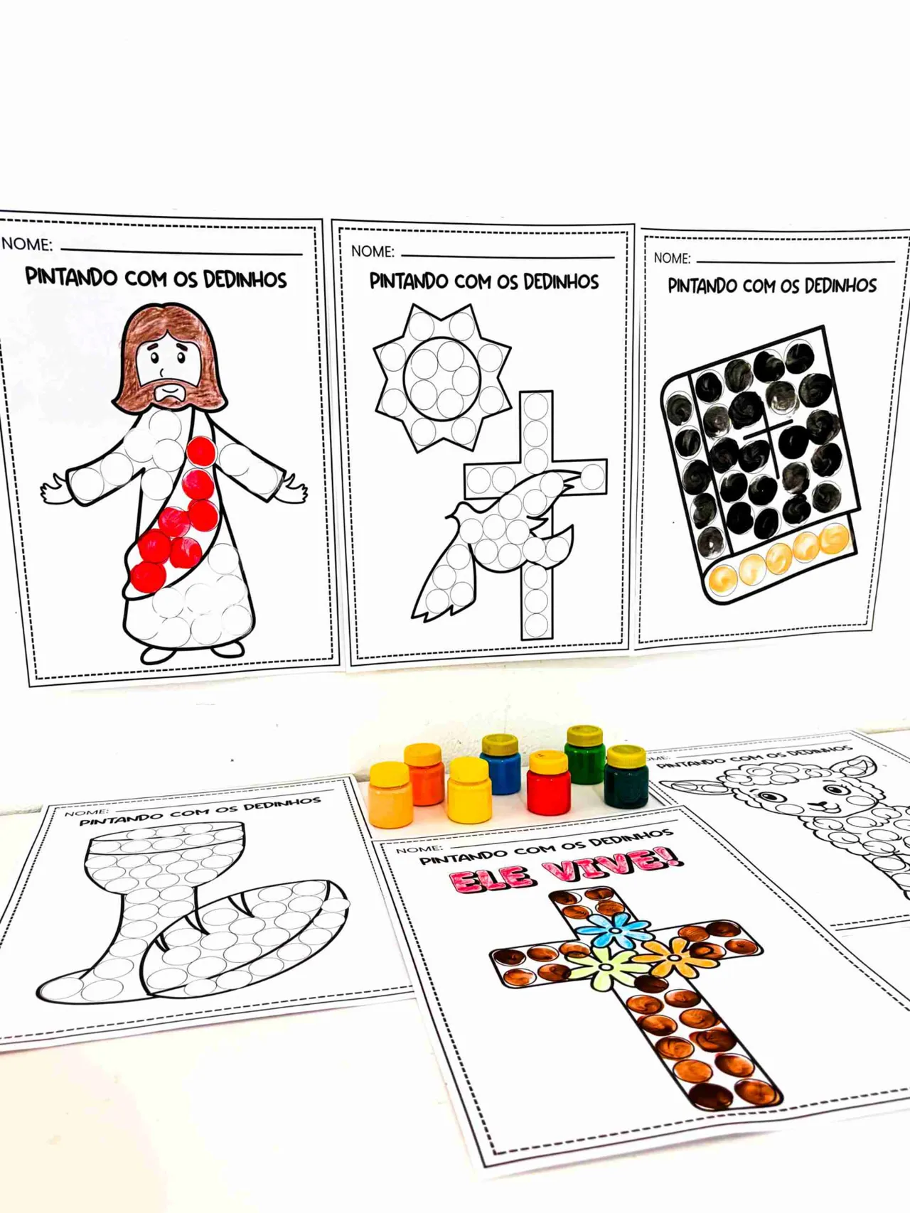 Páginas de desenhos bíblicos para colorir prontas para impressão